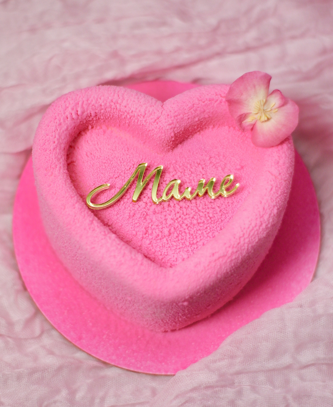 Муссовый бенто-сердце "Маме"